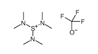 trifluoromethanolate,tris(dimethylamino)sulfanium Structure