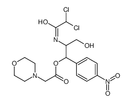 [2-[(2,2-dichloroacetyl)amino]-3-hydroxy-1-(4-nitrophenyl)propyl] 2-morpholin-4-ylacetate结构式