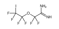 2,2-difluoro-2-(1,1,2,2-tetrafluoro-2-iodoethoxy)ethanimidamide结构式