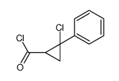 2-chloro-2-phenylcyclopropane-1-carbonyl chloride Structure