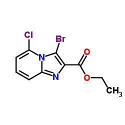 3-Bromo-5-chloroimidazo[1,2-a]pyridine-2-carboxylic acid ethyl ester picture