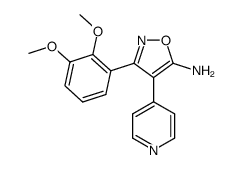 5-Amino-3-(2,3-dimethoxyphenyl)-4-(4-pyridyl)isoxazole结构式