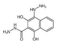 4-hydrazino-1,3-dihydroxy-[2]naphthoic acid hydrazide Structure