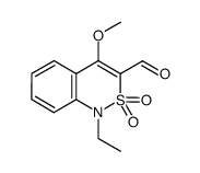 1-ethyl-4-methoxy-1H-2,1-benzothiazin-3-carbaldehyde-2,2-dioxide Structure