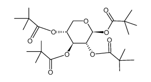 1,2,3,4-tetra-O-pivaloyl-β-D-xylopyranoside结构式