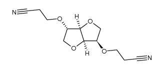 3,3'-(((3R,3aR,6S,6aR)-hexahydrofuro[3,2-b]furan-3,6-diyl)bis(oxy))dipropanenitrile结构式