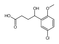 4-(5-chloro-2-methoxy-phenyl)-4-hydroxy-butyric acid结构式