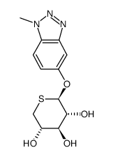 1-methyl-1H-1,2,3-benzotriazol-5-yl 5-thio-β-D-xylopyranoside Structure