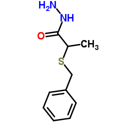 2-(Benzylsulfanyl)propanehydrazide structure