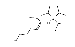 E methoxy-1 triisopropylsilyloxy-1 heptene-1 Structure