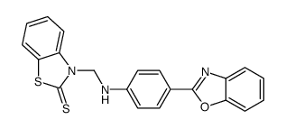 3-[[4-(1,3-benzoxazol-2-yl)anilino]methyl]-1,3-benzothiazole-2-thione结构式