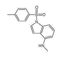 N-methyl-1-(4-methylphenyl)sulfonylindol-4-amine结构式