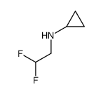 N-(2,2-Difluoroethyl)cyclopropanamine Structure