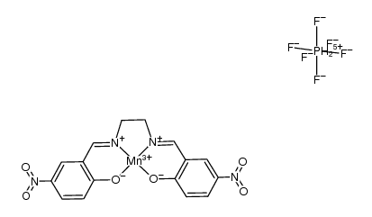 5,5'-dinitro-N,N'-ethylenebis(salicylideneaminato) manganese(III)(hexafluorophosphate) Structure