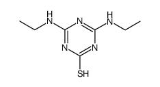 4,6-bis-ethylamino-1H-[1,3,5]triazine-2-thione结构式
