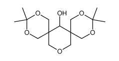 3,3,11,11-tetramethyl-2,4,10,12,15-pentaoxa-dispiro[5.1.5.3]hexadecan-7-ol Structure