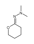tetrahydro-2H-pyran-2-one N,N-dimethylhydrazone结构式