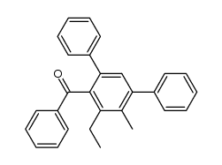 2-Ethyl-3-methyl-4,6-diphenyl-benzophenon结构式