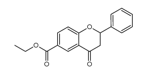 4-oxo-2-phenyl-chroman-6-carboxylic acid ethyl ester结构式