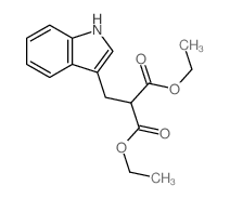 diethyl 2-(1H-indol-3-ylmethyl)propanedioate Structure