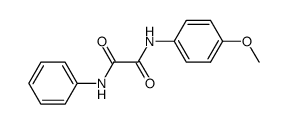 N-(p-methoxyphenyl)-N'-phenyl-oxalamide Structure