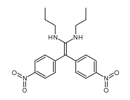 2,2-bis-(4-nitrophenyl)-1,1-bis-(propylamino)ethene结构式