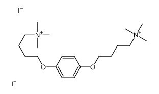 trimethyl-[4-[4-[4-(trimethylazaniumyl)butoxy]phenoxy]butyl]azanium,diiodide结构式