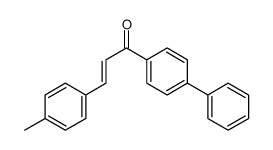 3-(4-methylphenyl)-1-(4-phenylphenyl)prop-2-en-1-one结构式