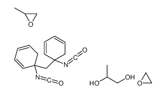 5-isocyanato-5-[(1-isocyanatocyclohexa-2,4-dien-1-yl)methyl]cyclohexa-1,3-diene,2-methyloxirane,oxirane,propane-1,2-diol Structure