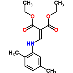 Diethyl {[(2,5-dimethylphenyl)amino]methylene}malonate Structure