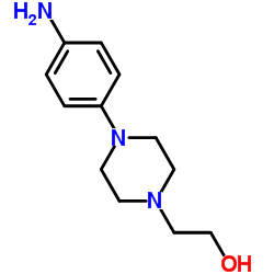 4-(4-Aminophenyl)-1-piperazineethanol Structure