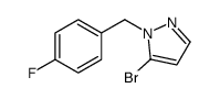 5-bromo-1-[(4-fluorophenyl)methyl]pyrazole Structure