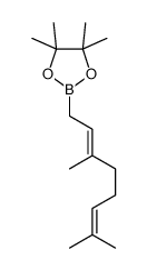2-[(2E)-3,7-dimethylocta-2,6-dienyl]-4,4,5,5-tetramethyl-1,3,2-dioxaborolane结构式
