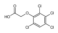 (2,3,4,6-tetrachloro-phenoxy)-acetic acid Structure