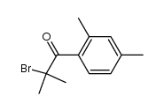 2-bromo-1-(2,4-dimethyl-phenyl)-2-methyl-propan-1-one结构式