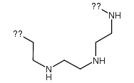 N-(2-氨基乙基)-1,2-乙二胺与氮丙啶的聚合物结构式