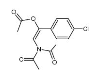 1-(N,N-Diacetylamino-)-2-acetoxy-2-(4-chlorphenyl-)-ethen Structure