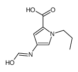 1H-Pyrrole-2-carboxylicacid,4-(formylamino)-1-propyl-(9CI) Structure