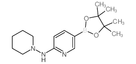 N-(PIPERIDIN-1-YL)-5-(4,4,5,5-TETRAMETHYL-1,3,2-DIOXABOROLAN-2-YL)PYRIDIN-2-AMINE Structure