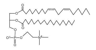 α-[α'-Linoleoyl-β-stearoyl]-phosphatidylcholin结构式