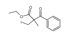 ethyl 2-benzoyl-2-iodomethylpropionate结构式