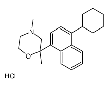 2-(4-cyclohexylnaphthalen-1-yl)-2,4-dimethylmorpholine,hydrochloride结构式