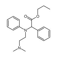 propyl 2-[N-[2-(dimethylamino)ethyl]anilino]-2-phenylacetate Structure