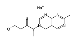 1-hydroxy-4-(7-methyl-4H-pyrimido[4,5-d]pyrimidin-3-yl)-pentane-3-thione, sodium-salt Structure