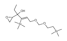 (Z)-3-((S)-oxiran-2-yl)-4-(trimethylsilyl)-6-((2-(trimethylsilyl)ethoxy)methoxy)hex-4-en-3-ol Structure