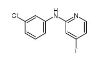 N-(3-chlorophenyl)-4-fluoropyridin-2-amine结构式