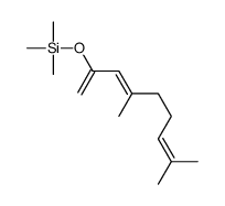 4,8-dimethylnona-1,3,7-trien-2-yloxy(trimethyl)silane结构式