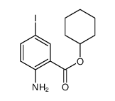 Cyclohexyl 2-amino-5-iodobenzoate结构式