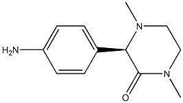 (R)-3-(4-aMinophenyl)-1,4-diMethylpiperazin-2-one结构式