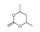 2-Methylene-4,6-dimethyl-1,3-dioxane结构式